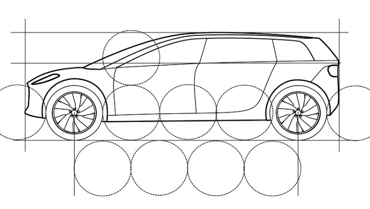 The patent for the Dyson car shows an SUV/crossover vehicle design
